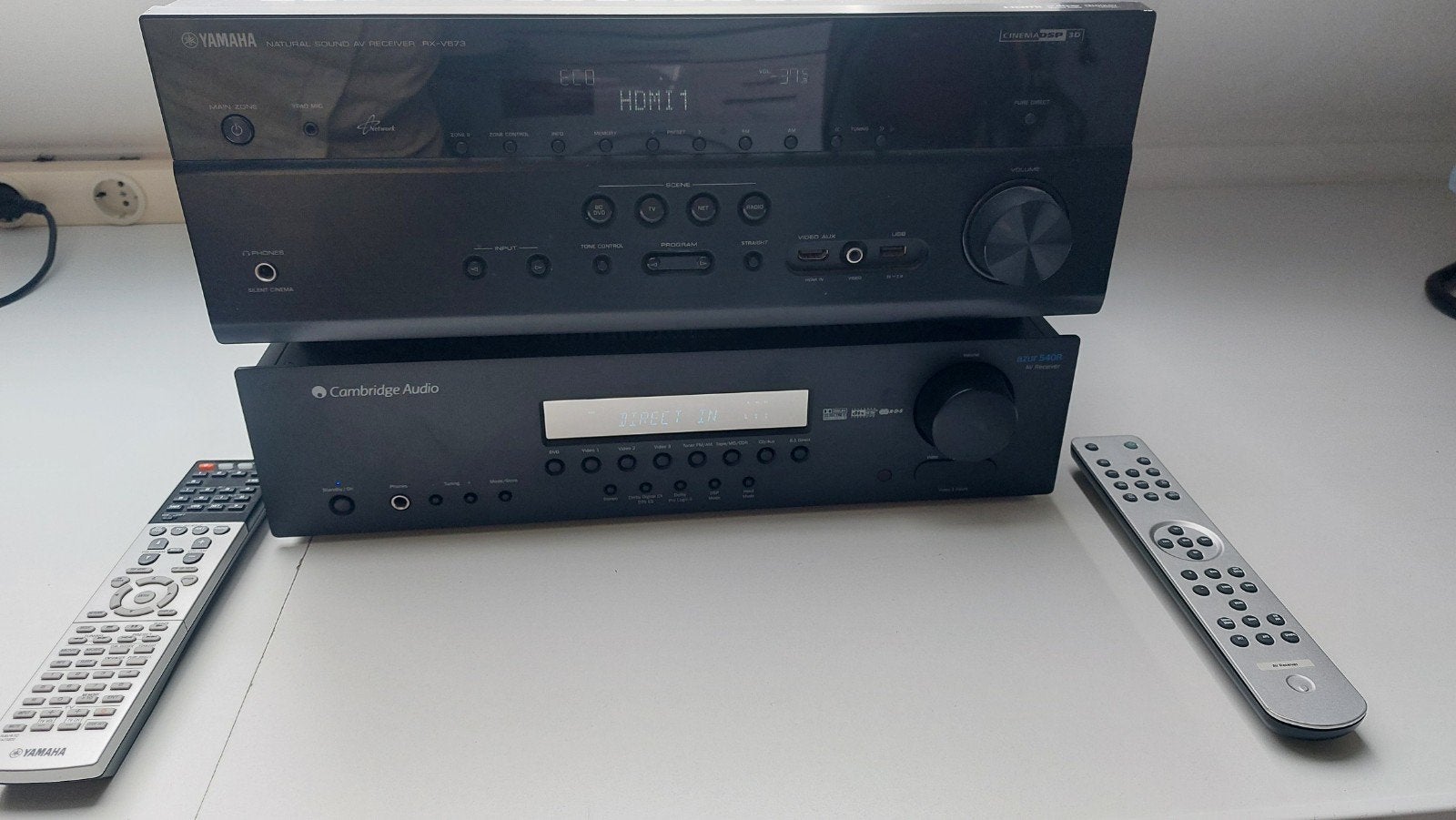 In één koop! 2 AV receivers Cambridge & Yamaha, Ophalen, Gebruikt, 60 tot 120 watt, Overige merken