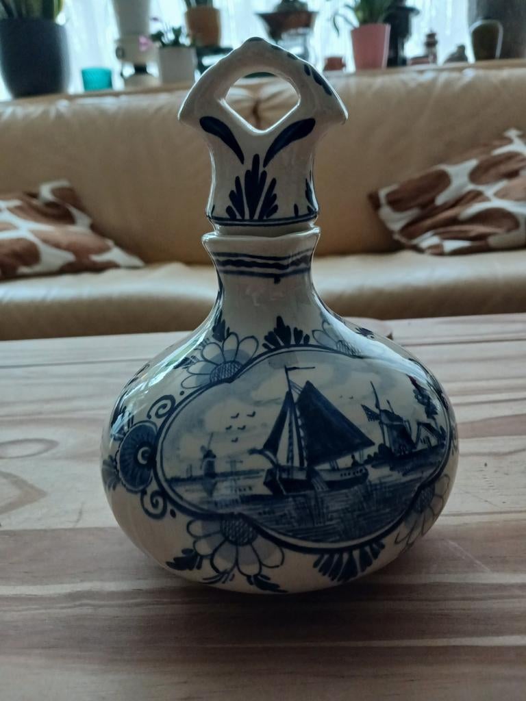 Antieke Delfts Blauwe Erven Lucas Bols Kruik - Anno 1575, Antiek en Kunst, Antiek | Vazen, Ophalen of Verzenden