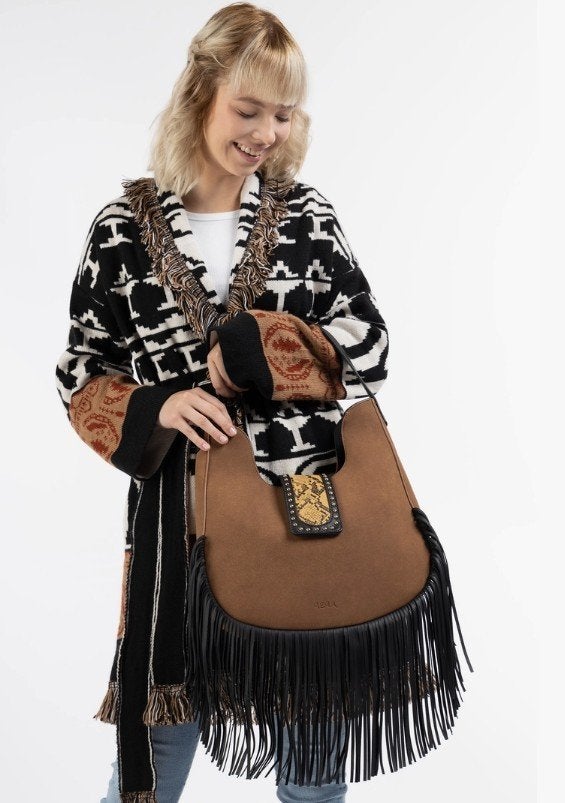 Nieuw BOHO fringe tas Izia bruin, Bruin, Shopper, Nieuw, Ophalen of Verzenden