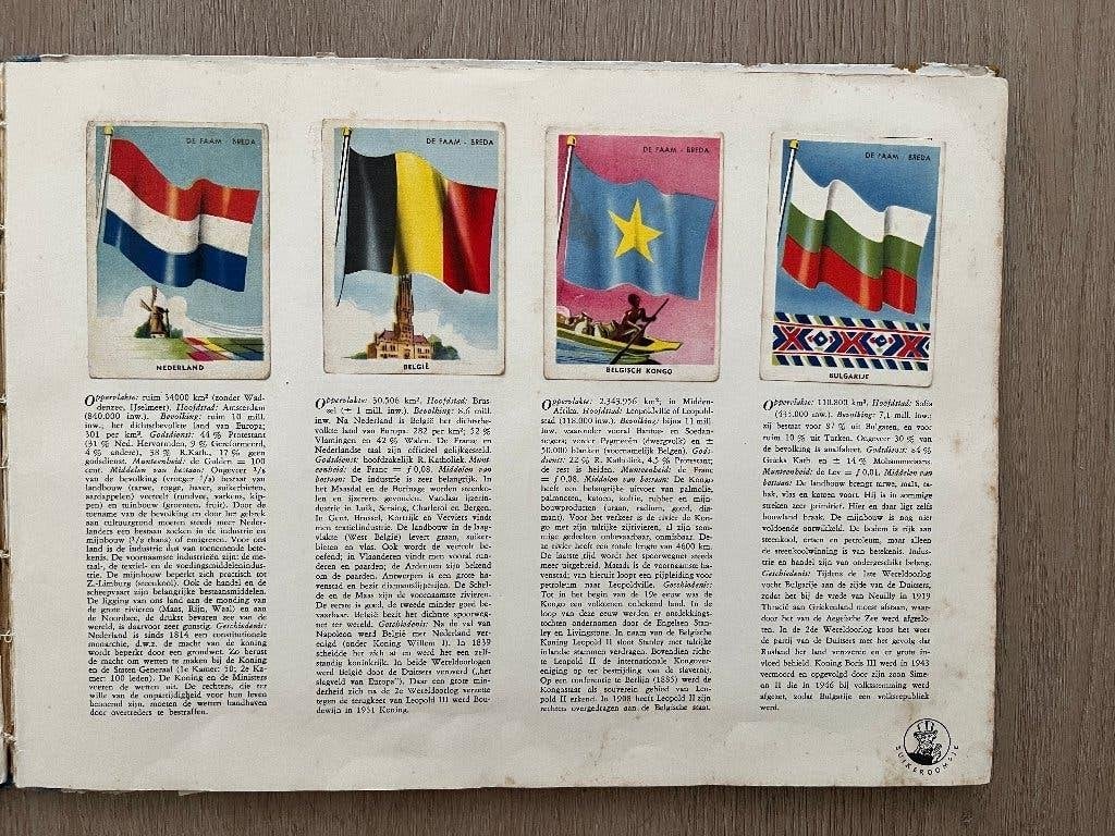 Album - vlaggen van alle landen - De Faam Breda, Ophalen of Verzenden, Plaatjesalbum