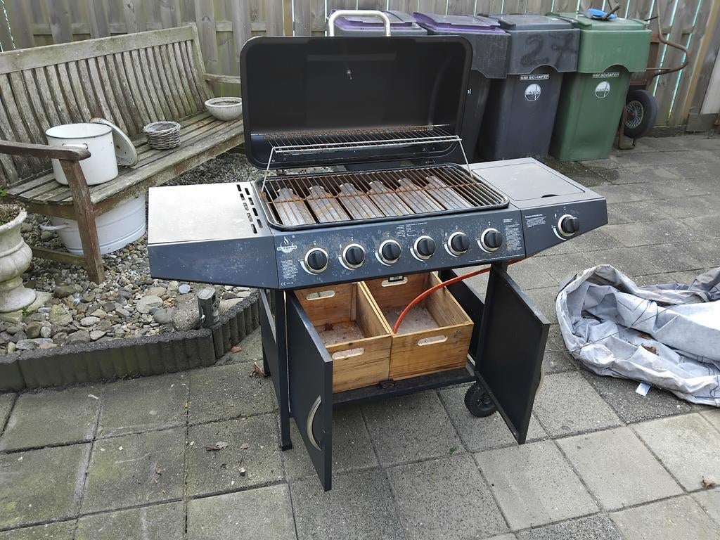 El Fuego Gasbarbecue - Gebruikt, Opknapper, Tuin en Terras, Gasbarbecues, Ophalen, Gebruikt, El Fuego