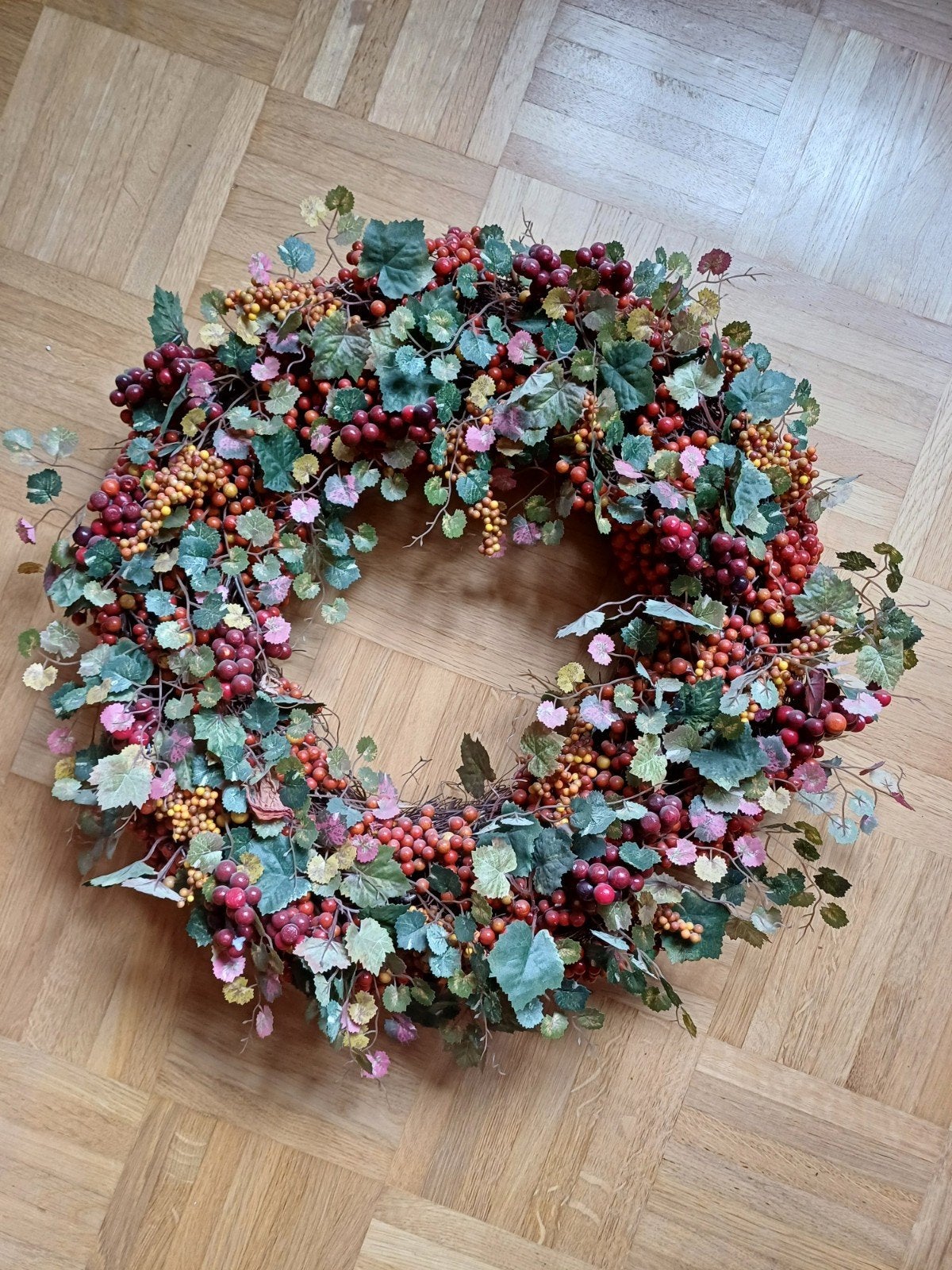 Prachtige grote herfstkrans, Ophalen, Zo goed als nieuw