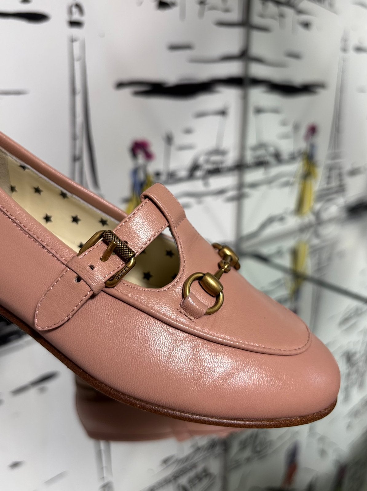 Gucci poederroze horsebit ballerina schoenen maat 30, Schoenen, Gucci EU, Customercare@gucci.com, Zo goed als nieuw