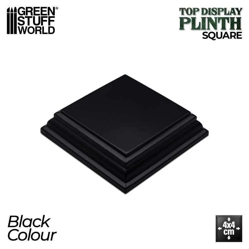 Square Wood display bases 4x4 cm - Black 4986 Sokkel, Verzenden, Spanje, Nieuw, 1:35 tot 1:50