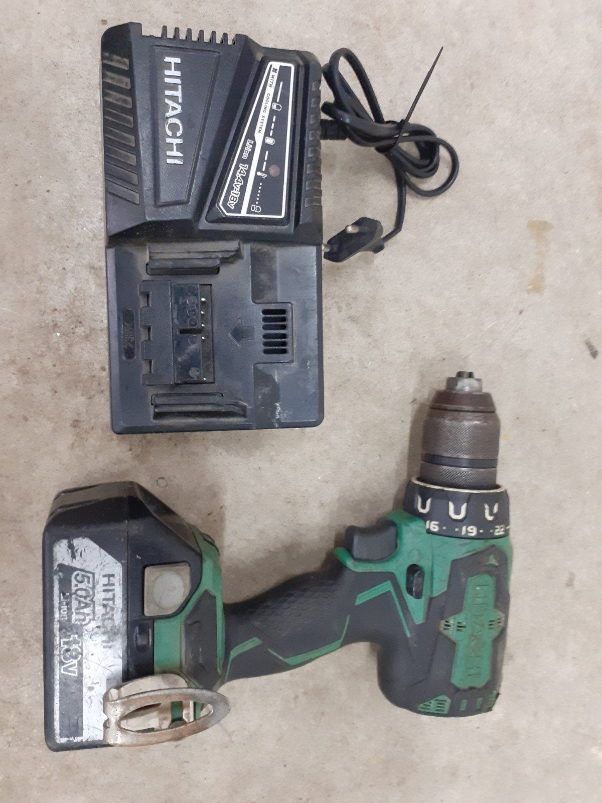 Hitachi DS18DBSL accuboor 18v, Ophalen of Verzenden, Boor- en Schroefmachine