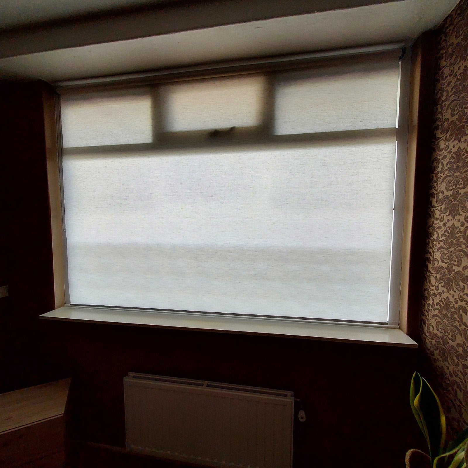 rolgordijn lichtdoorlatend Beige gemeleerd, Ophalen, Crème of Beige, Zo goed als nieuw, 200 cm of meer