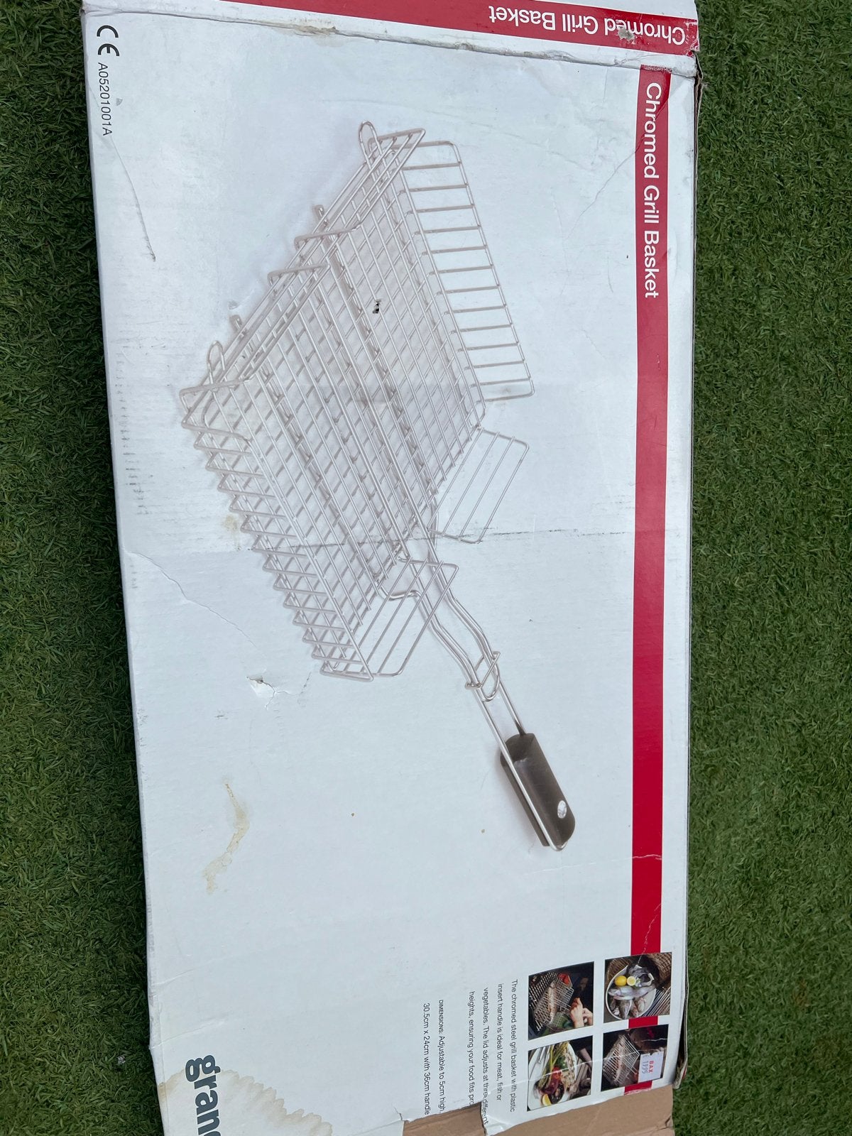 Barbecue Visrooster / Grillmand - Chroom, Ophalen, Nieuw
