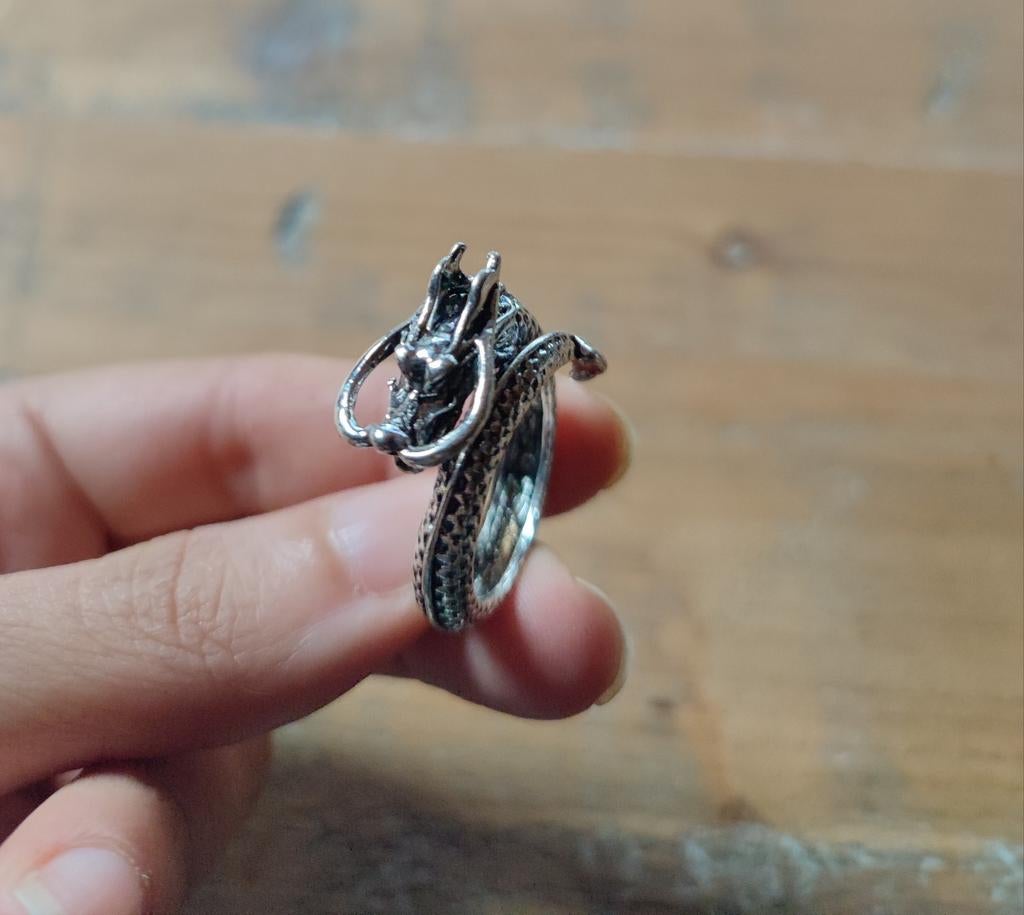 Verstelbare draken ring, Sieraden, Tassen en Uiterlijk, Ringen, Verzenden, Nieuw, Dame of Heer