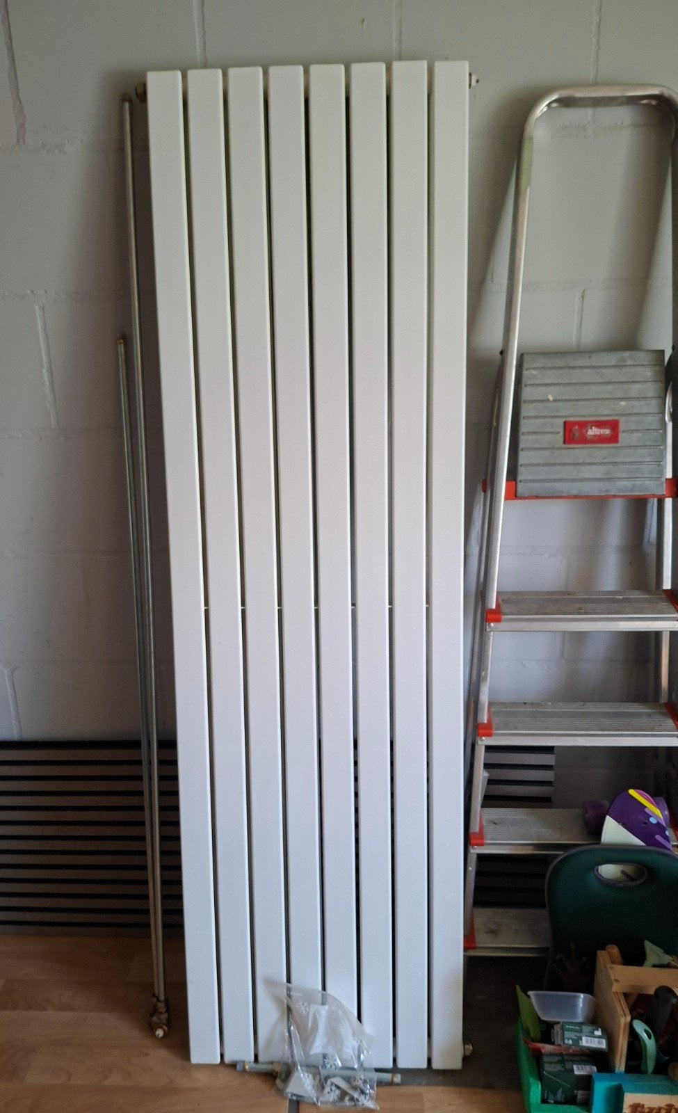 Designradiator Haceka Thalia wit 184x54 cm, Ophalen, Radiator, Zo goed als nieuw, 60 tot 150 cm