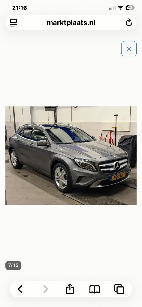 Mercedes-Benz GLA Gla250 2.0 155KW Aut7 4MATIC 2014 Grijs, Automaat, 1800 kg, 4 cilinders, Leder