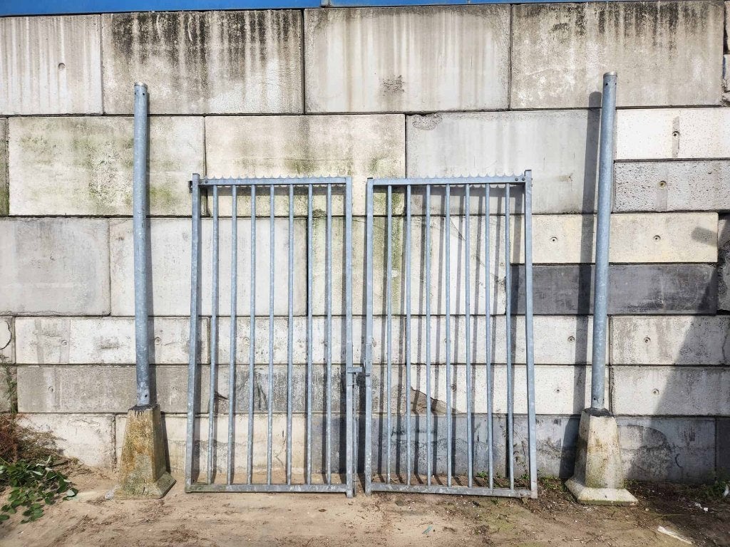 147 - IJzeren hek en poort, Tuin en Terras, Tuinhekken en Hekwerk, Ophalen, Gebruikt, IJzer, Overige typen
