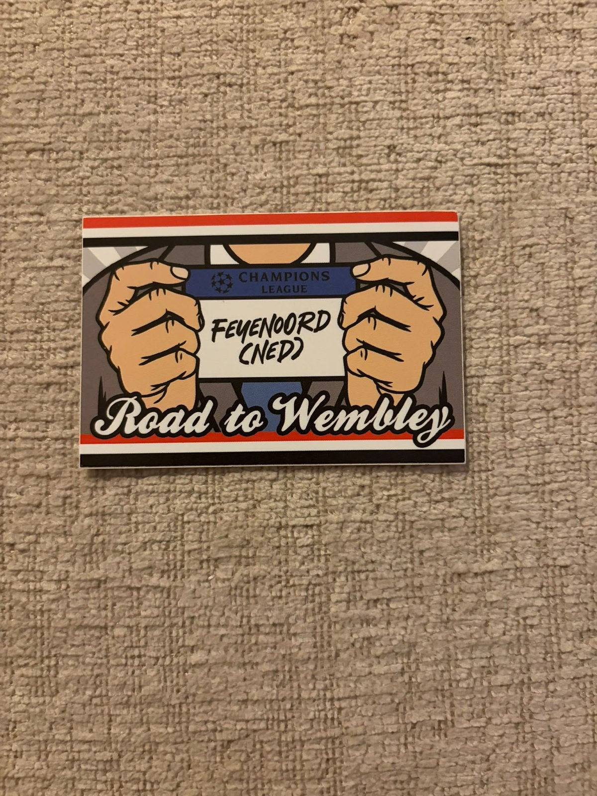 Feyenoord sticker, Verzamelen, Ophalen of Verzenden, Zo goed als nieuw, Sport