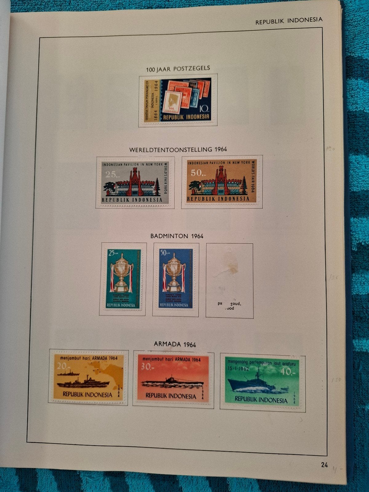 1260 Indonesië (2/2), Postzegels en Munten, Postzegels | Volle albums en Verzamelingen, Ophalen of Verzenden, Nederland