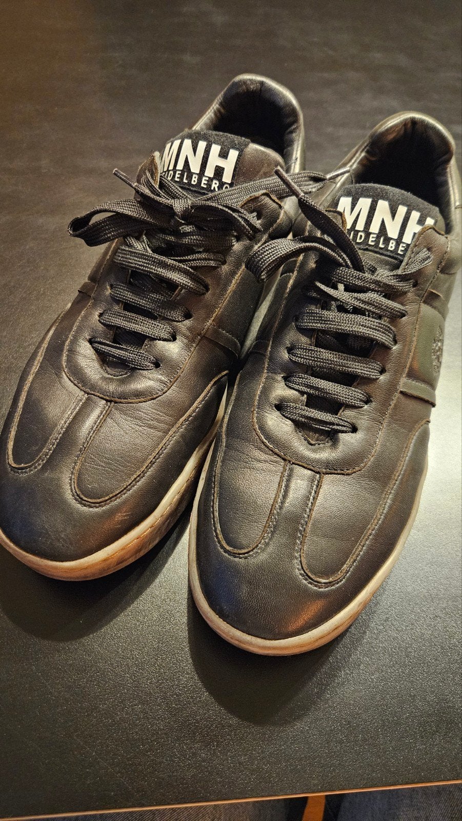 Melvin en Hamilton leren sneakers mt 43, zgan, Melvin en Hamilton, Zwart, Ophalen of Verzenden, Sneakers of Gympen