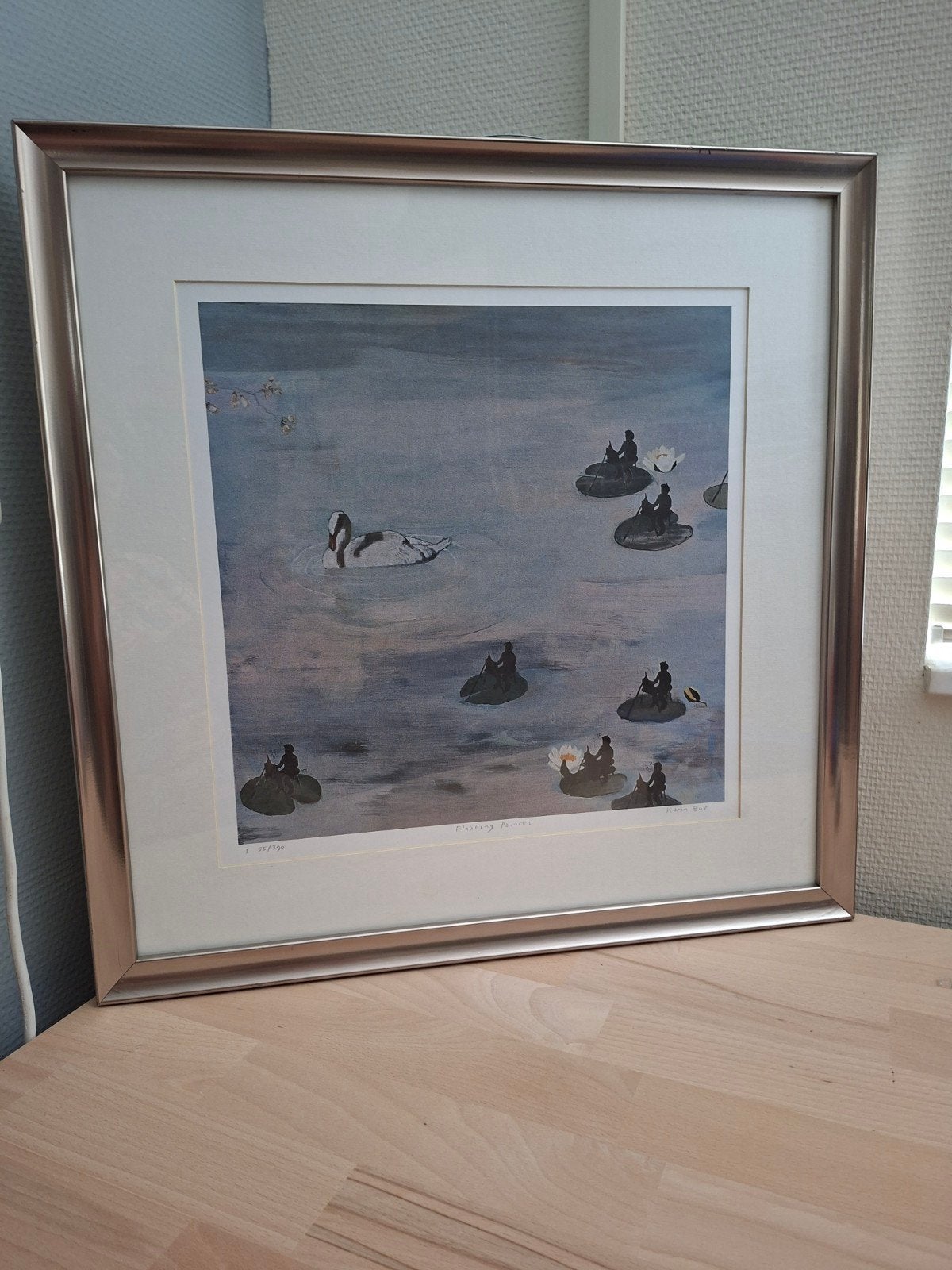 Karin Bos - Floating Painters (Gesigneerd, Genummerd), 2000 tot heden, Ingelijst, Ophalen of Verzenden, Flora en Fauna