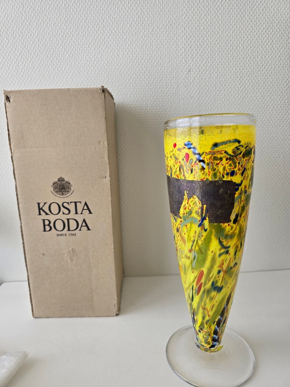 Kosta Boda Satellite Vaas - Bertil Vallien Design, Ophalen of Verzenden