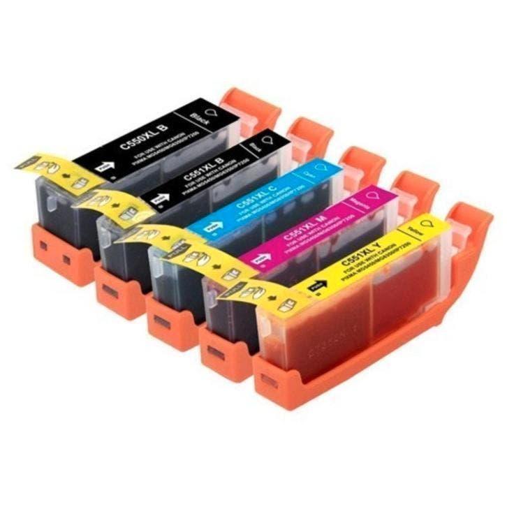 Set Canon PGI550 CLI551 pgi-550 cli-551 MET CHIP huismerk, Computers en Software, Printerbenodigdheden, Nieuw, Ophalen of Verzenden