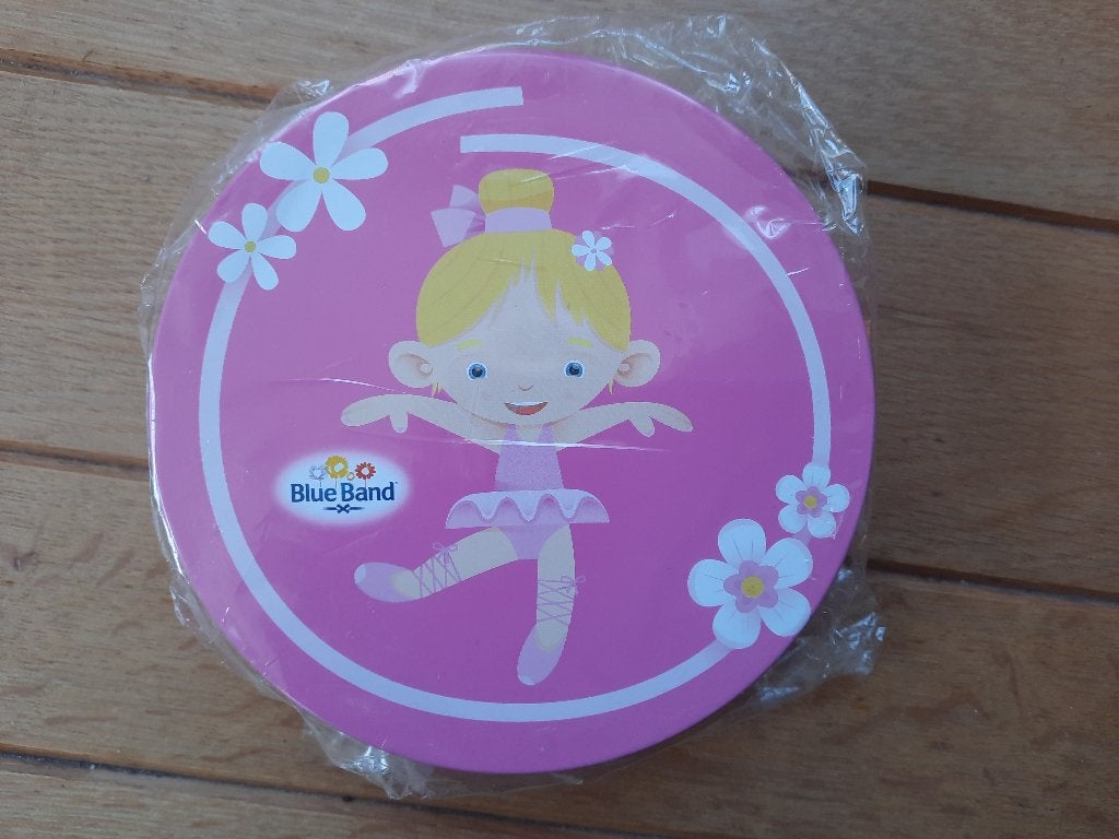 Blue Band koektrommel roze met ballerina - nieuw -, Ophalen of Verzenden, Nieuw, Roze