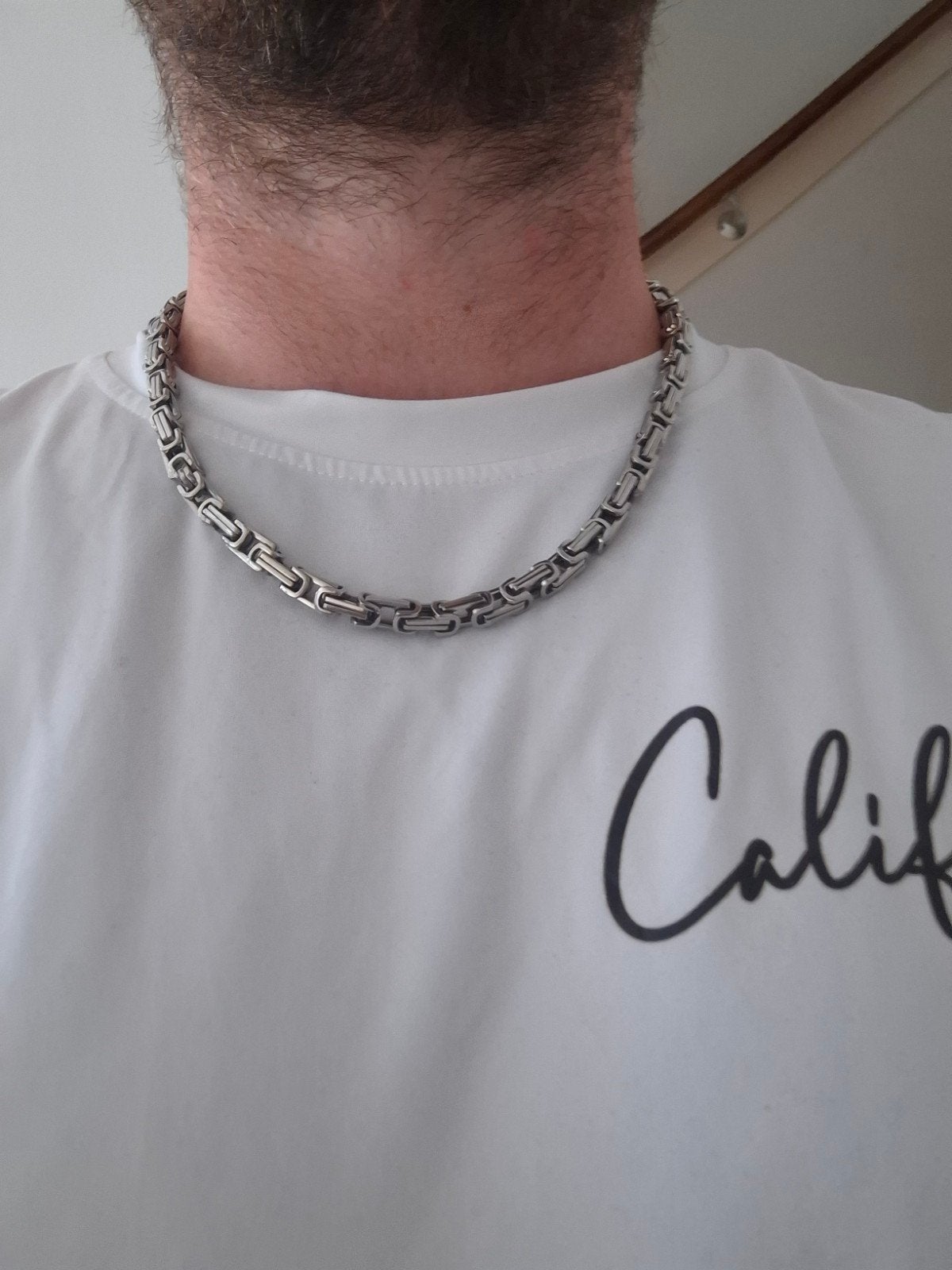 ketting koningsketting als nieuw, Sieraden, Tassen en Uiterlijk, Kettingen, Ophalen of Verzenden, Zo goed als nieuw, Zilver, Overige materialen
