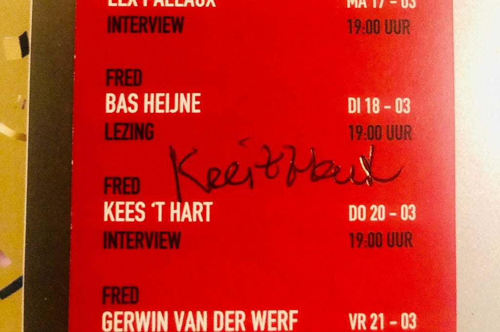 Gesigneert door Kees 't Hart, Bladwijzer boekenweek 2025, Ophalen of Verzenden, Zo goed als nieuw, Kees 't Hart