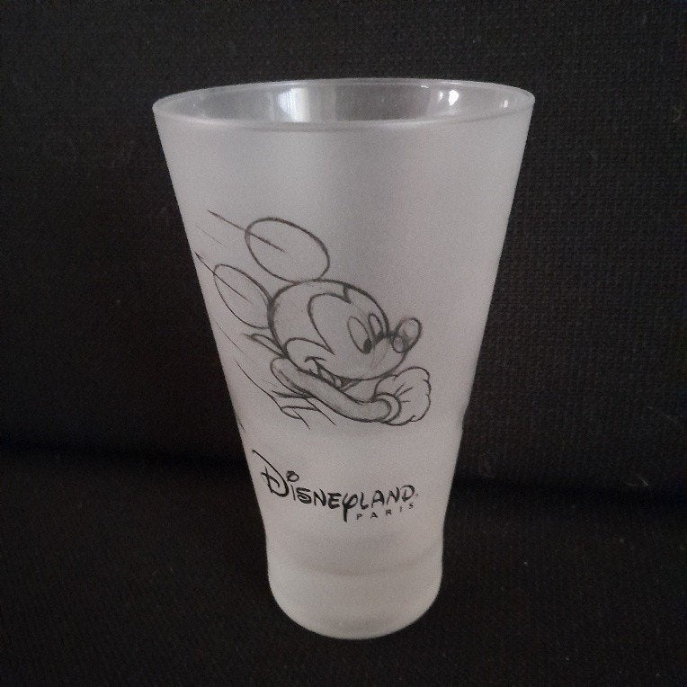 Glas Mickey Mouse,, Verzamelen, Ophalen of Verzenden, Mickey Mouse, Zo goed als nieuw, Servies