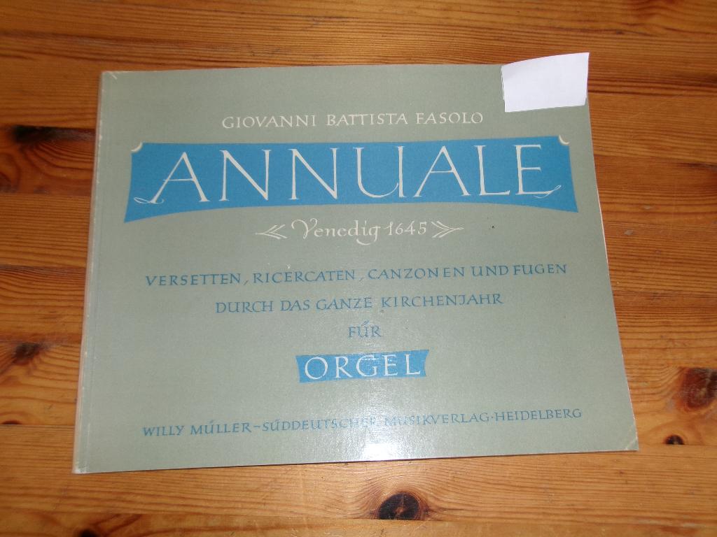 G. B. Fasolo - Annuale, Orgel, Gebruikt, Klassiek, Ophalen of Verzenden