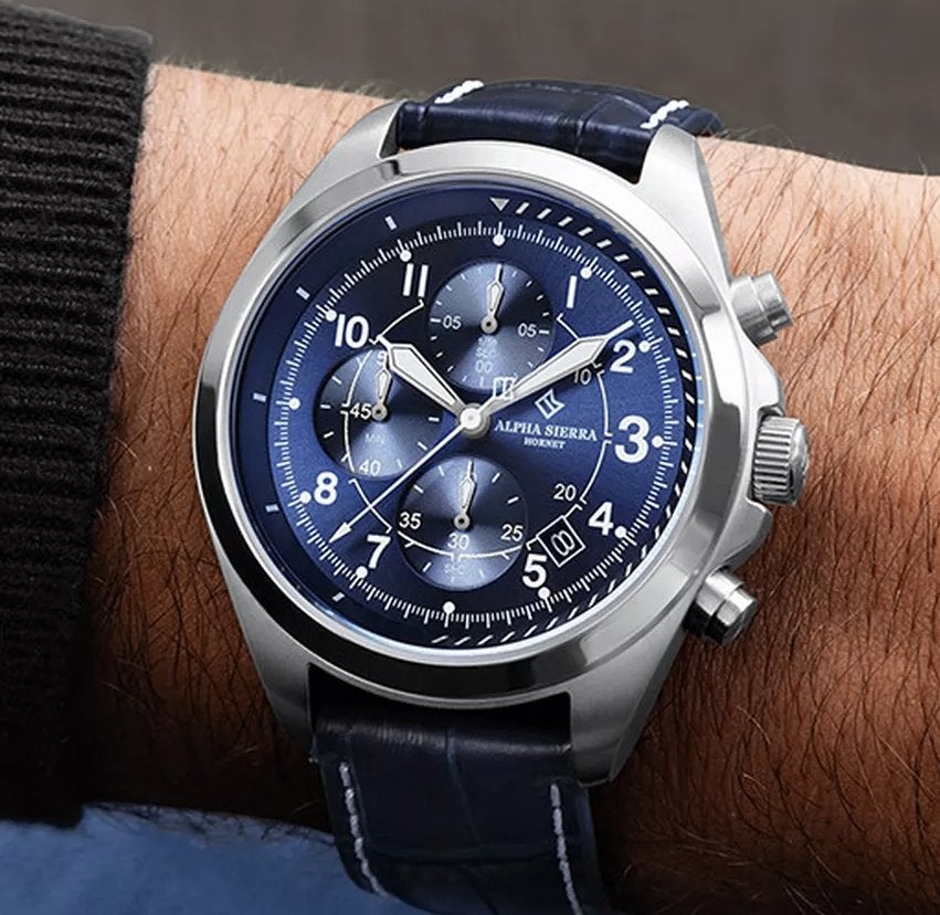 Alpha Sierra Hornet SPORT SB03 SEIKO Nieuw t.w.v € 399-,, Blauw, IOS, Nieuw, Ophalen of Verzenden