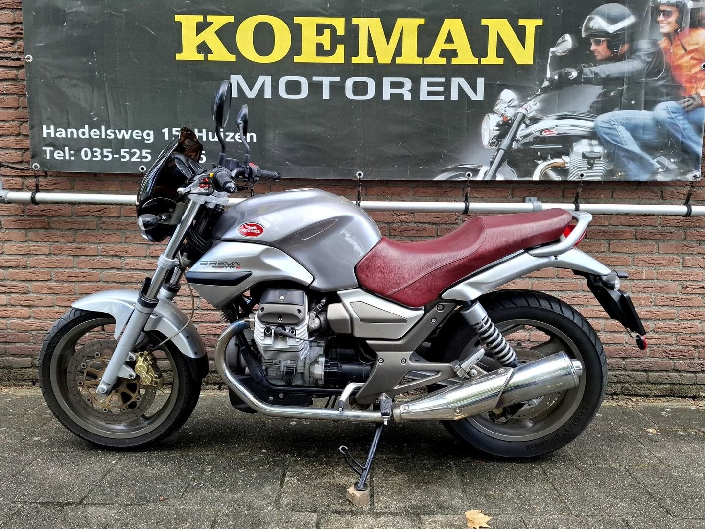 MOTO GUZZI 750 BREVA IE (bj 2003) 18362 Km garantie netjes, 2 cilinders, 744 cc, Bedrijf, Onbekend