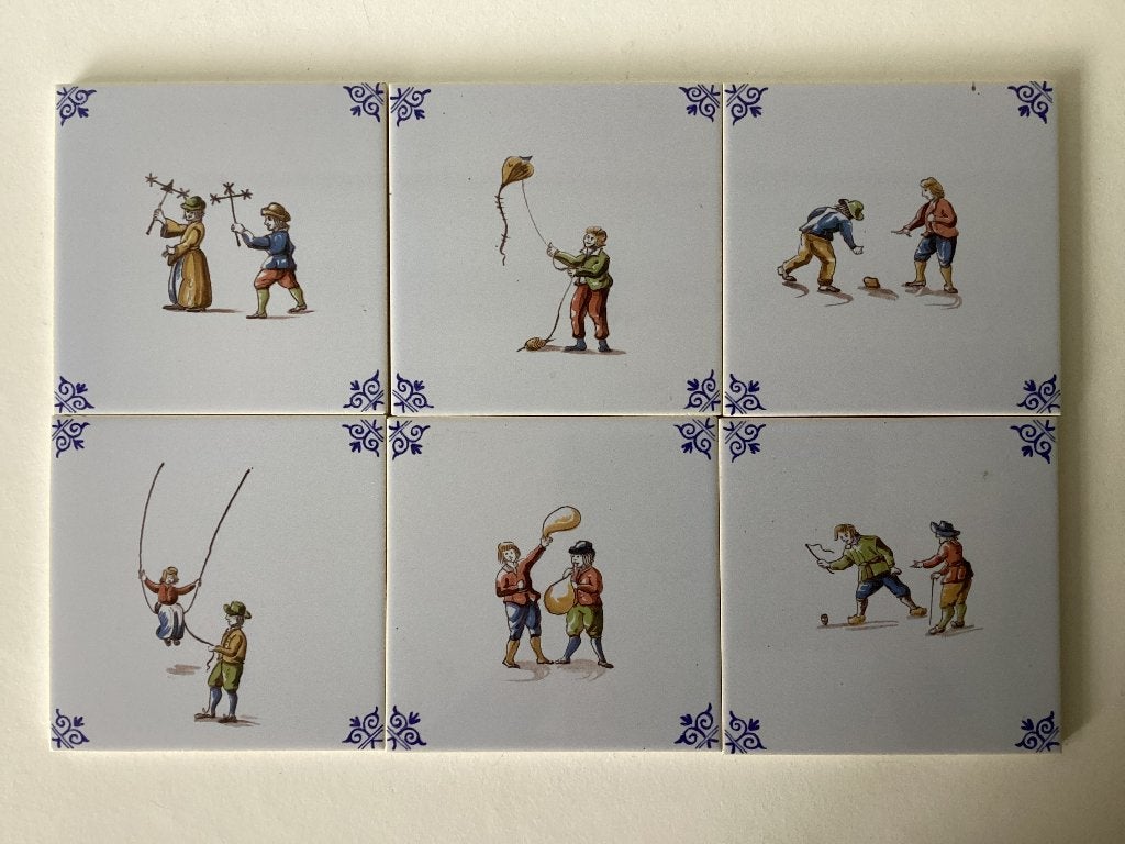 Tegels kinderspelen Westraven 13 x 13 cm, Ophalen of Verzenden