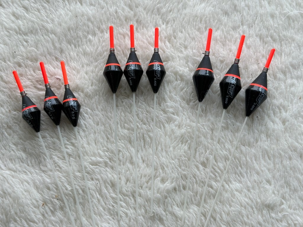 adv 283 / NIEUW serie 9 dobbers SENSAS, Ophalen of Verzenden, Nieuw, Dobber of Lood