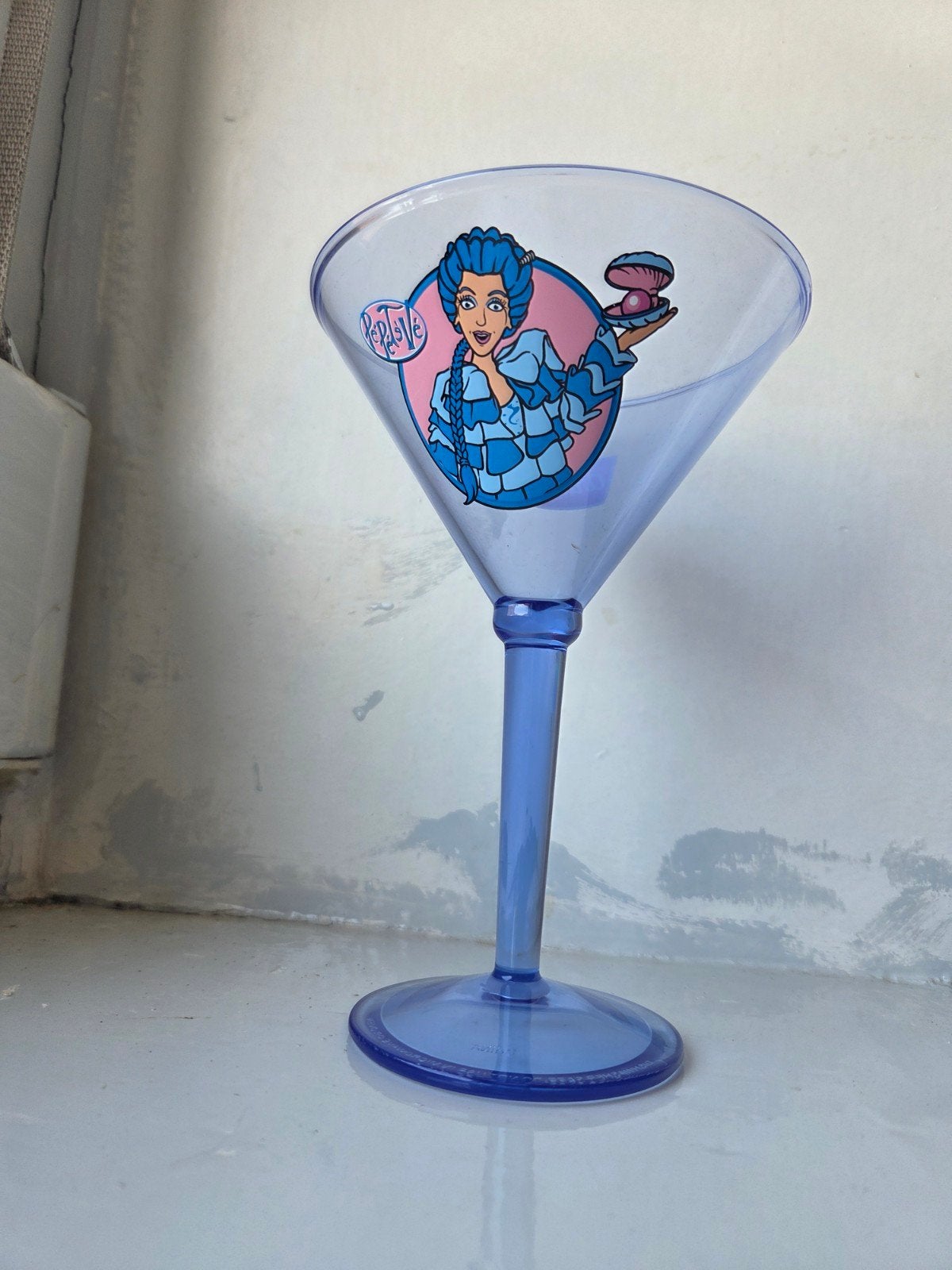 Vintage Center Parcs Kunststof ijscoupe glas beker whoops, Ophalen of Verzenden, Zo goed als nieuw, Overige typen