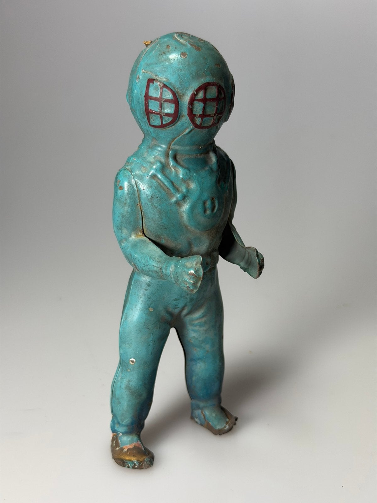 Grote blikken blauwe duiker Ernst Plank, Ophalen of Verzenden