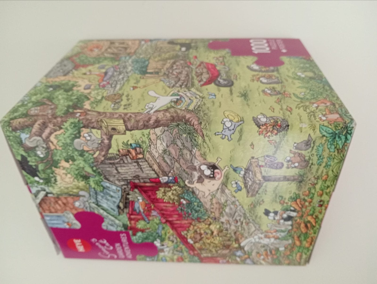Heye Simon's Cat Garden Adventures Legpuzzel 1000 stukjes, Ophalen of Verzenden, 500 t/m 1500 stukjes, Zo goed als nieuw, Legpuzzel