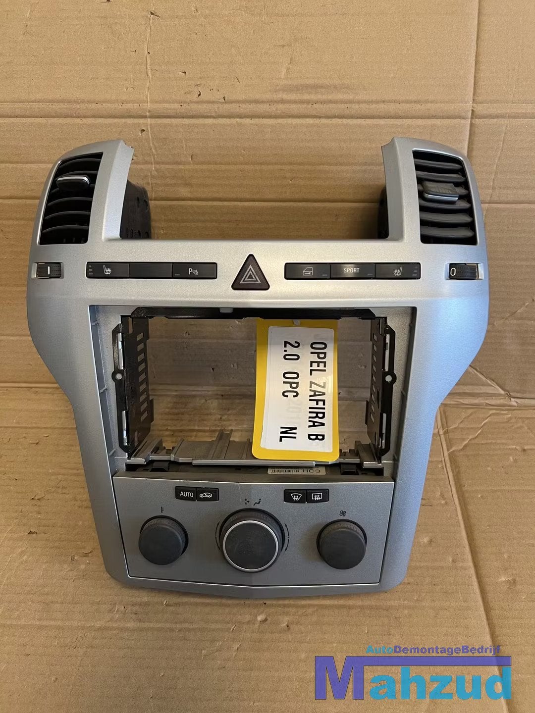 OPEL ZAFIRA B Grijs OPC Middenconsole kachel paneel 2005-201, Auto-onderdelen, Gebruikt, Opel Automobile GmbH, Ophalen of Verzenden