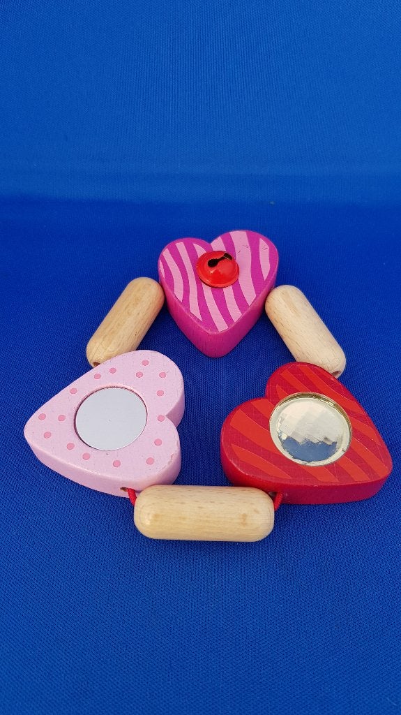 Haba houten rammelaar of bijtring, in prachtige conditie 7B5, Tweedehands verkoop, Tweedehands verkoop, Gebruikt, Ophalen of Verzenden