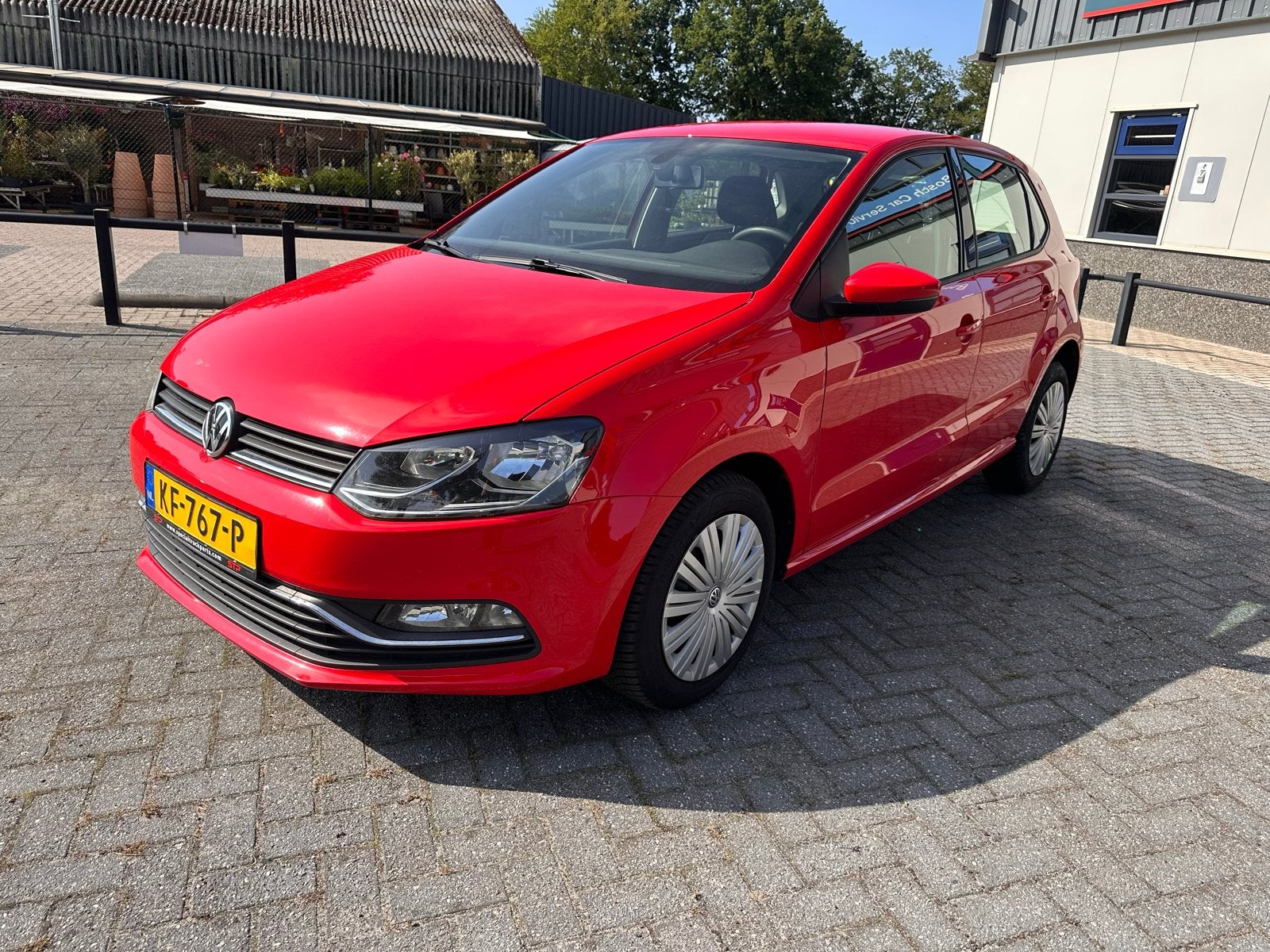 Volkswagen Polo 1.4 TDI 66KW BMT DSG 2016 Rood, 580 kg, Origineel Nederlands, Diesel, 3 cilinders
