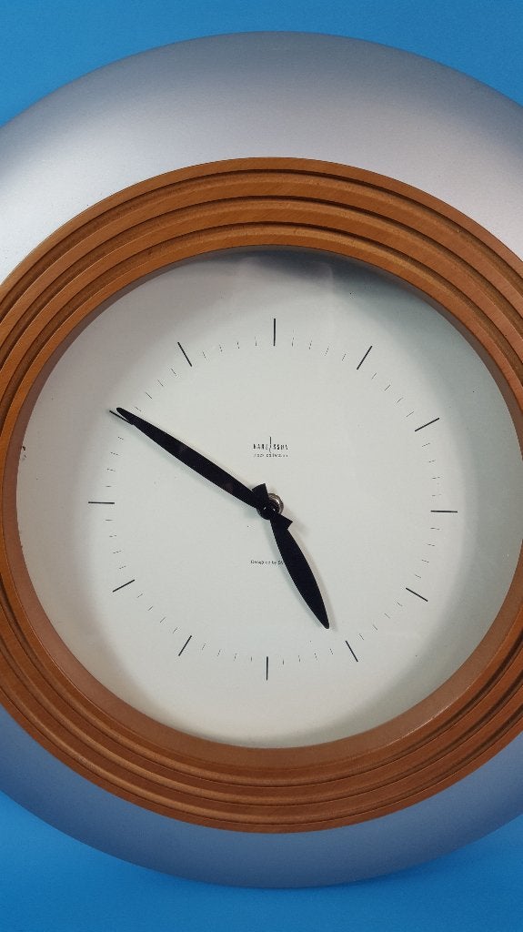 Klok, wandklok Karlsson Clock Collection, 42 cm diameter. S4, Huis en Inrichting, Tweedehands verkoop, Tweedehands verkoop, Ophalen of Verzenden