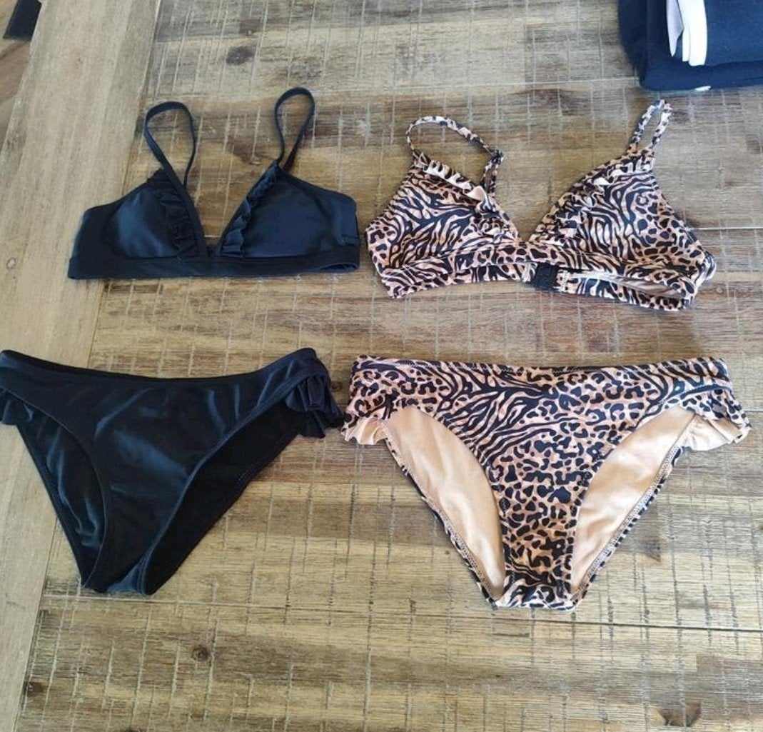 bikinis 146 152, Meisje, Ophalen of Verzenden, Zo goed als nieuw, Maat 146
