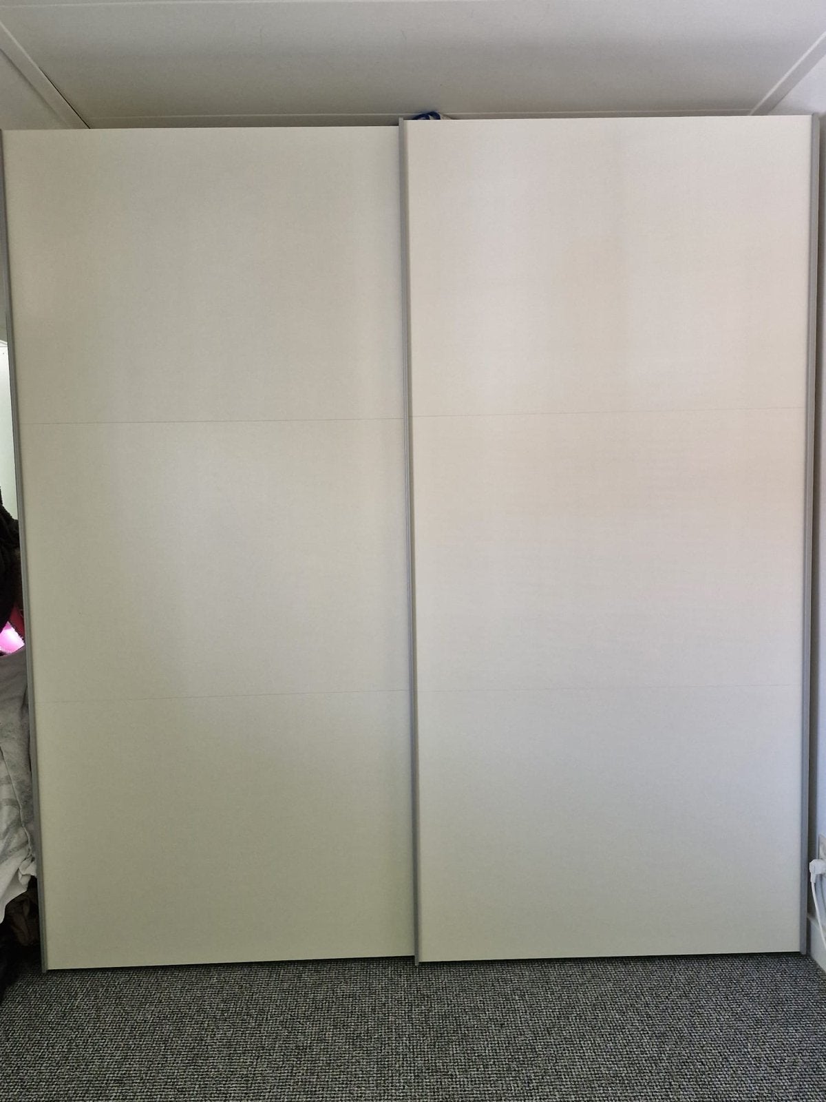 Kledingkast + 2 kleine Malm kastjes wit, Overige materialen, 200 cm of meer, Zo goed als nieuw, 200 cm of meer