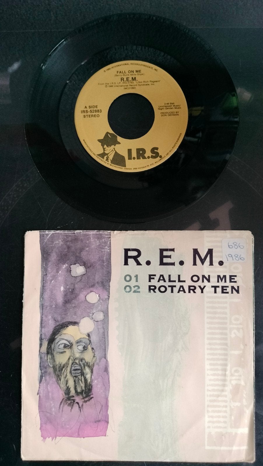 R.E.M. - Fall On Me / Rotary Ten (7 inch vinyl single), Gebruikt, 7 inch, EP, Rock en Metal