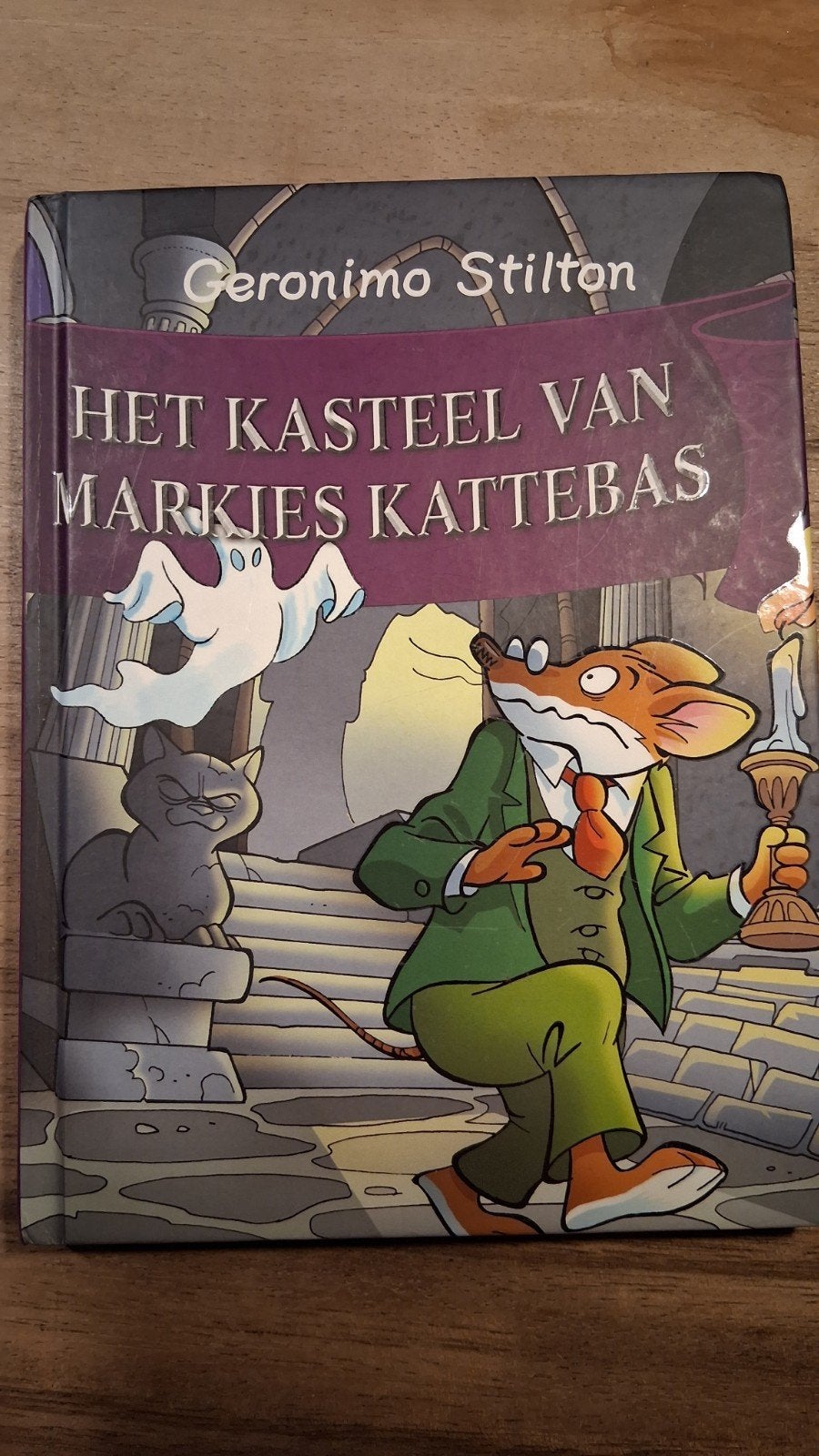Geronimo Stilton - Het kasteel van Markies Kattebas, Fictie algemeen, Geronimo Stilton, Ophalen of Verzenden, Zo goed als nieuw