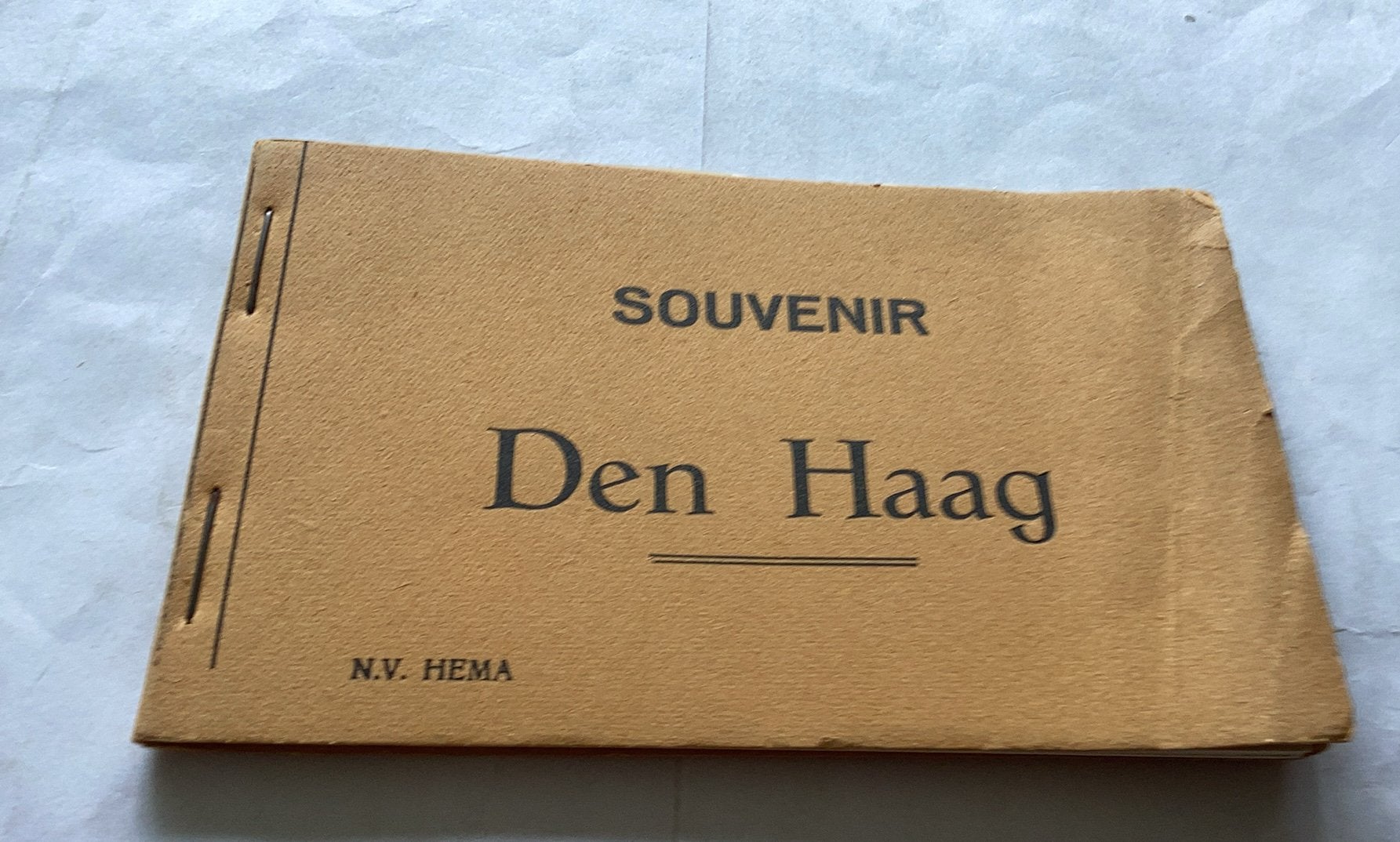 Souvenir Den Haag - Oude Ansichtenboekje N.V. HEMA 9 x, Verzamelen, Ophalen of Verzenden, Voor 1920, Gelopen, Zuid-Holland