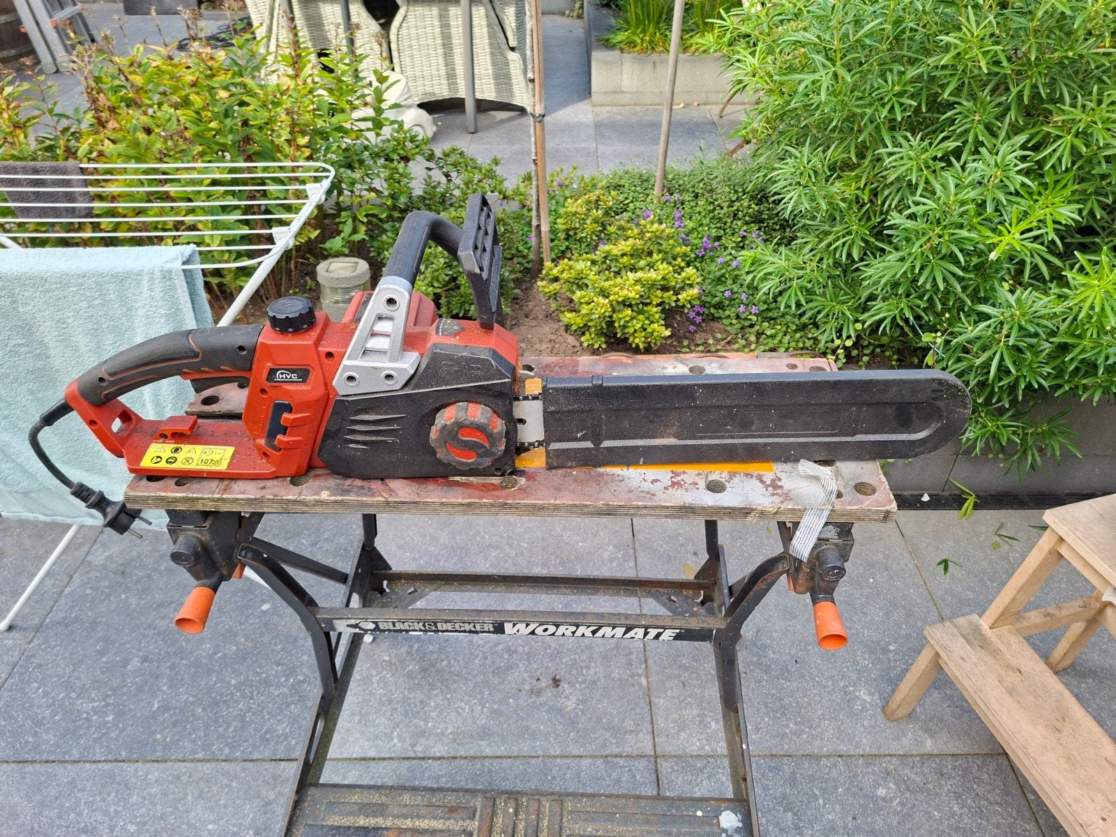 HVC Elektrische Kettingzaag 2500W - Krachtig en Betrouwbaar, Ophalen, Gebruikt, Boomzaag, HVC