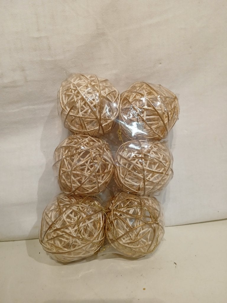 kerstballen van tak/touw., Diversen, Kerst, Niet bekend, Niet bekend, Nieuw, Ophalen of Verzenden