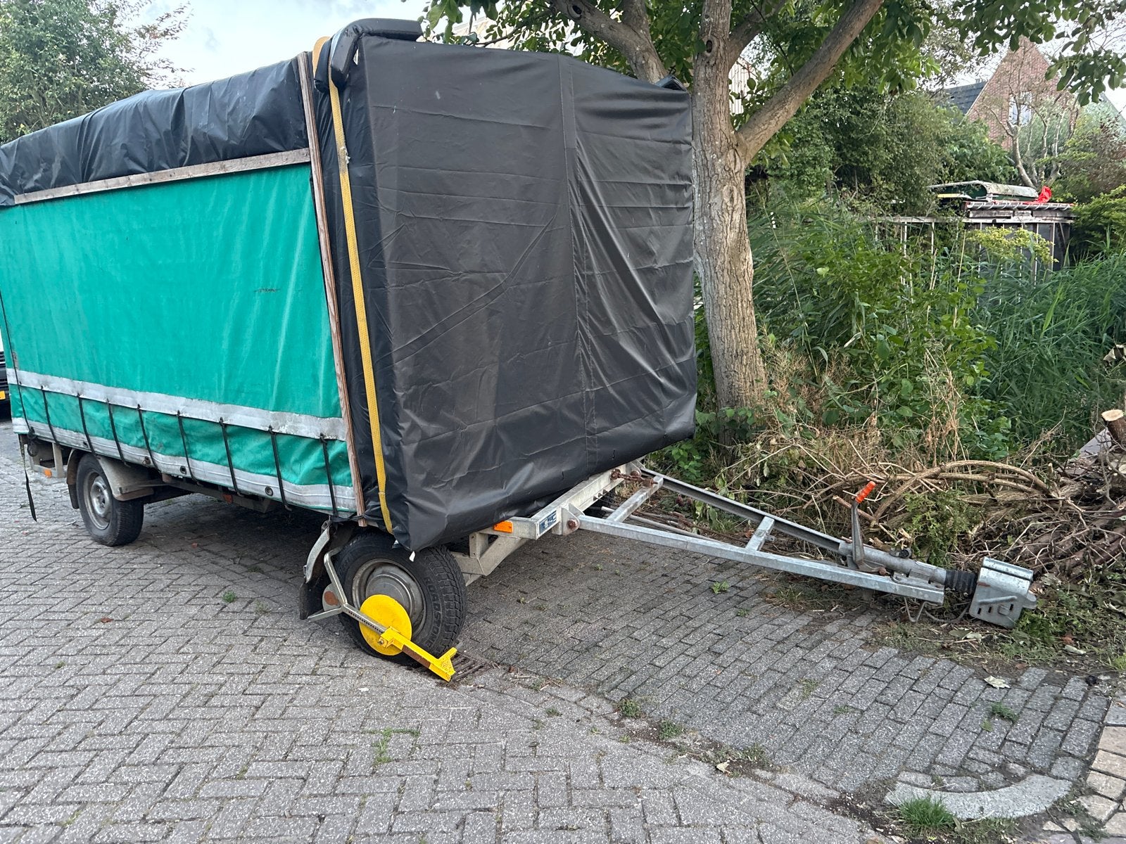 Barents aanhangwagen/ schamelwagen met huif - WD-58-HS, Auto diversen, Ophalen, Gebruikt