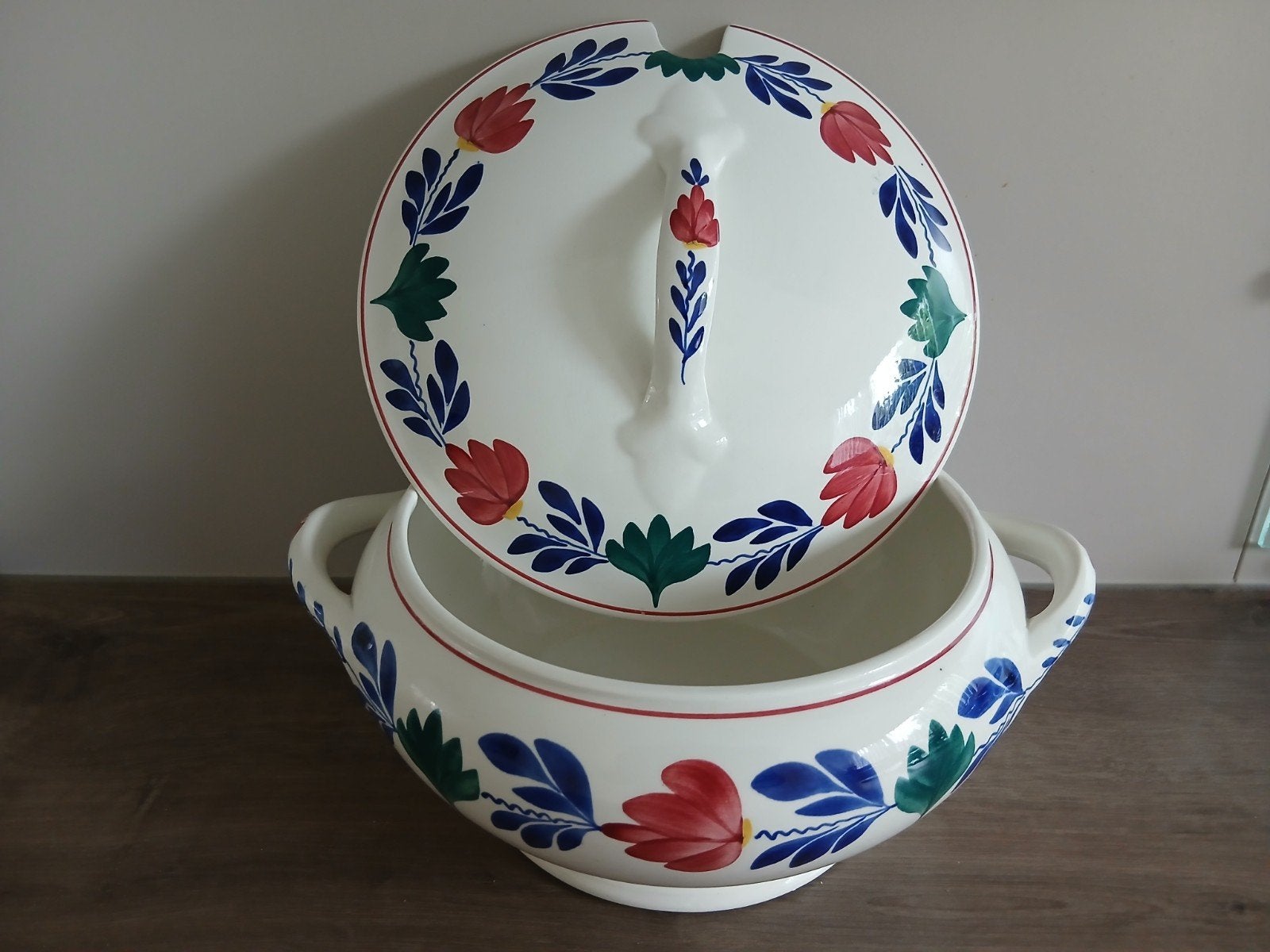 Boerenbont soepterrine, Antiek en Kunst, Antiek | Servies los, Ophalen of Verzenden