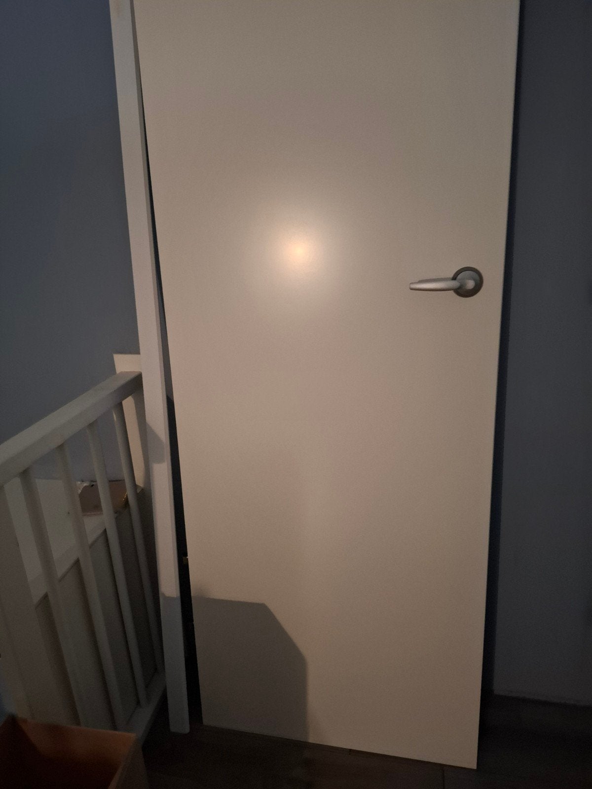Witte binnendeur met klink, Doe-het-zelf en Verbouw, Ophalen, 80 tot 100 cm, 215 cm of meer, Binnendeur
