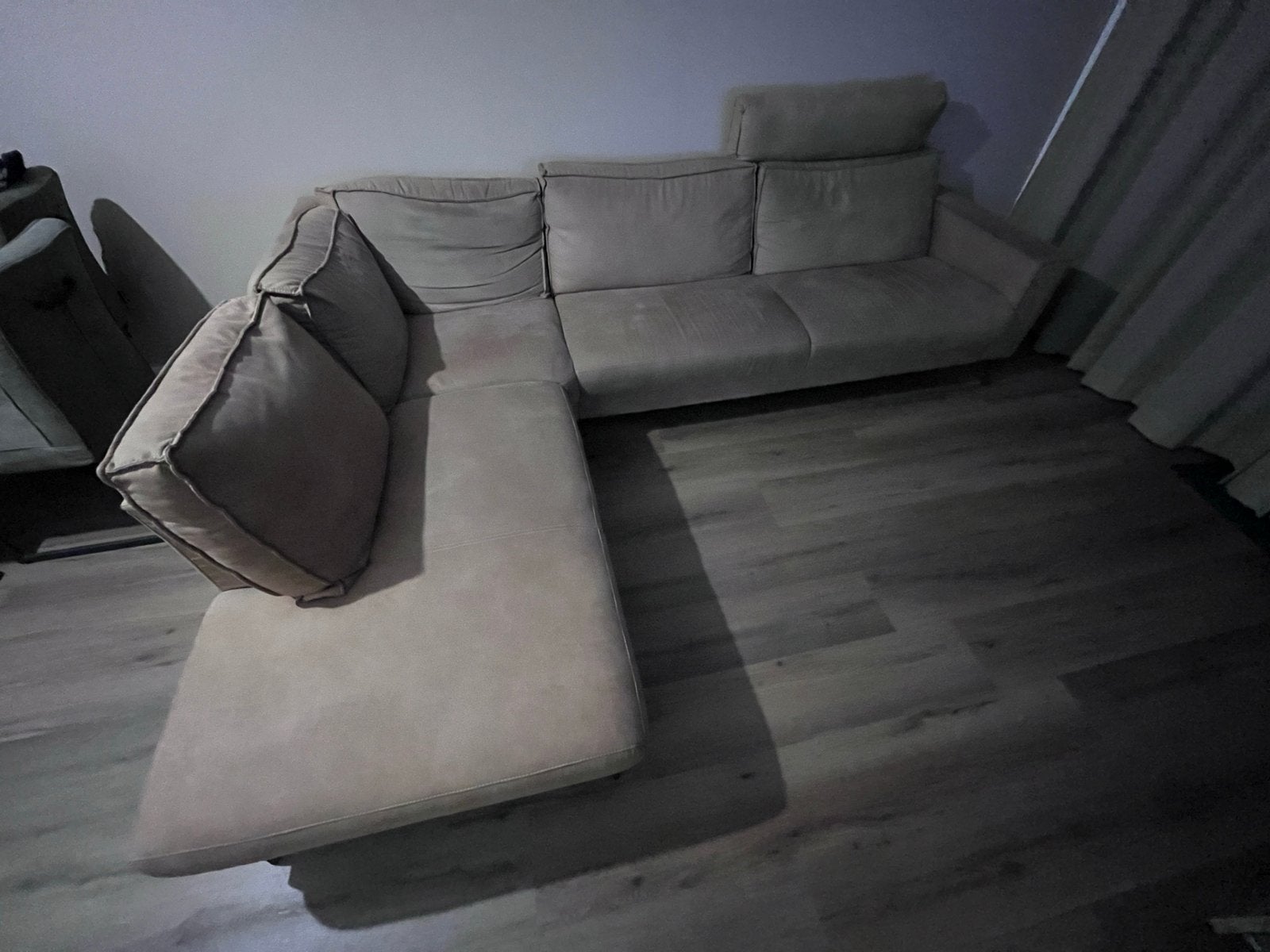 Comfortabele hoekbank, 250 tot 300 cm, Gebruikt, Hoekbank, 75 tot 100 cm