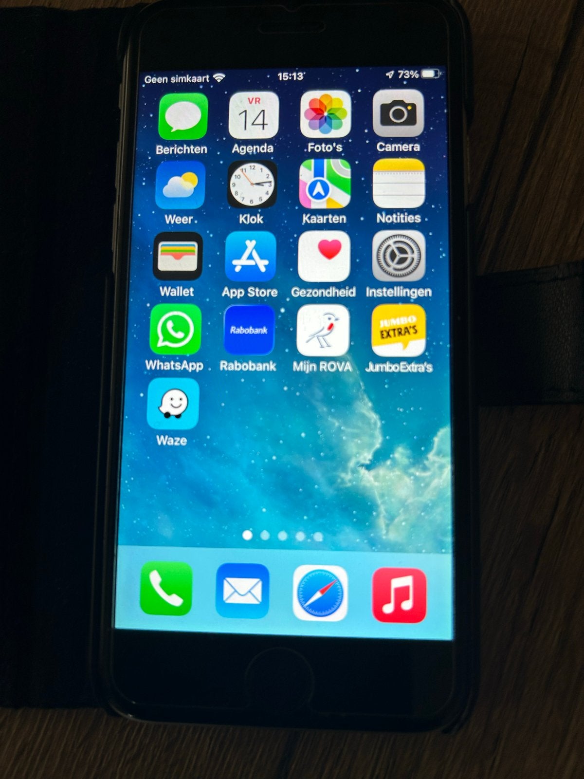 iPhone 6S met 77% batterij, hoesje en lader, Gebruikt, 16 GB, Ophalen of Verzenden, Zonder simlock