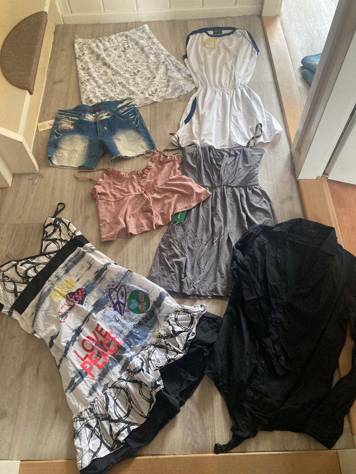 Kledingpakket, maat 38, nieuw, shirt, rok, jurken,broek,body, Ophalen of Verzenden, Zo goed als nieuw, Maat 38/40 (M)